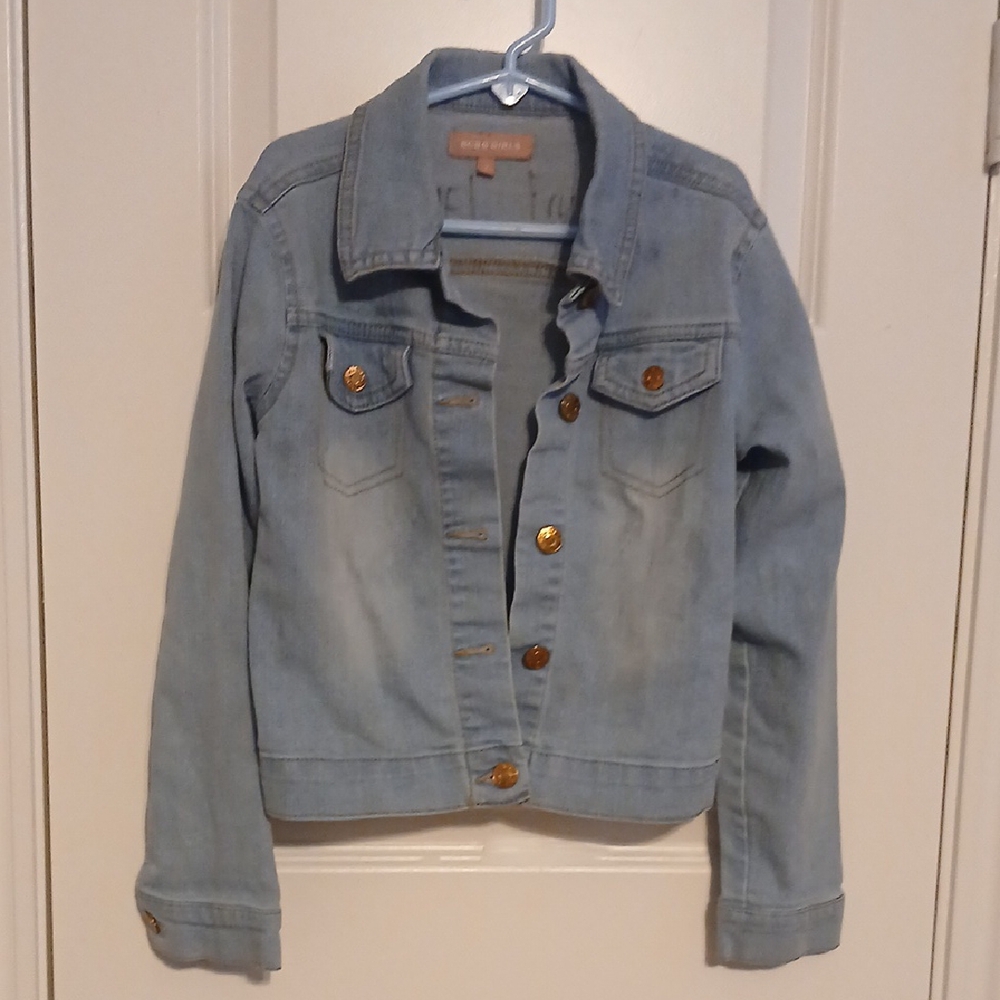 BCBG Paris Light Blue Jean Jacket for Kids